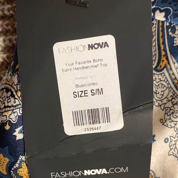 Strapless Boho Handkerchief Top - Picture 2 of 3